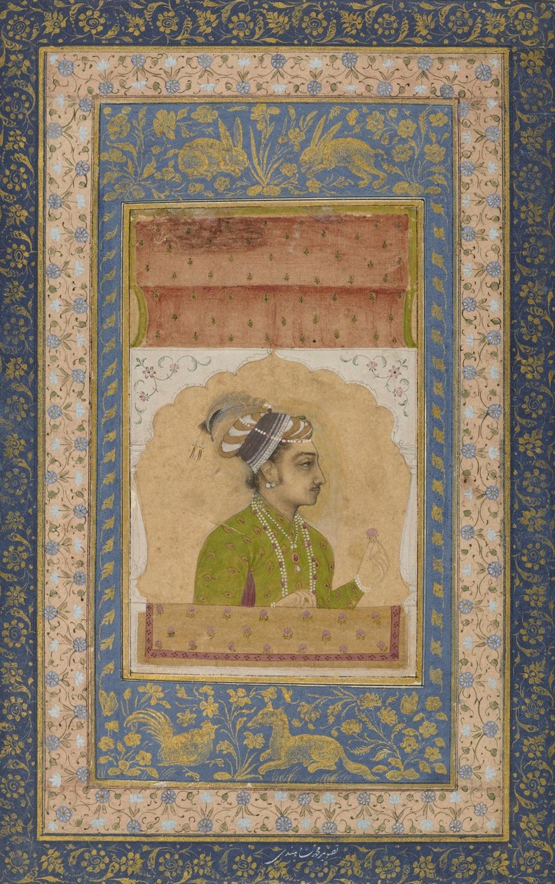 Ismeretlen indiai - Dara Shikoh miniatűr portréja alkotó: Unbekannt Unbekannt
