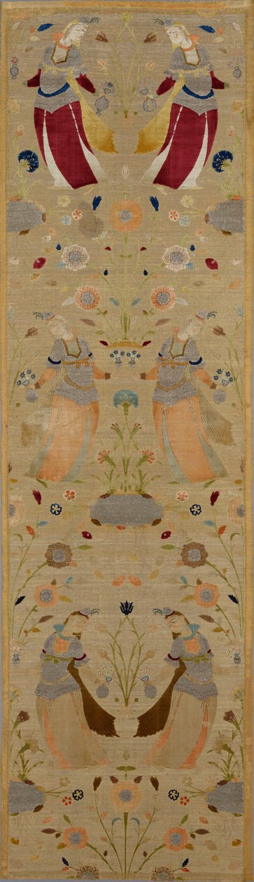 Ismeretlen, Irán, 17. század - Selyem bársony textil alkotó: Unbekannt Unbekannt