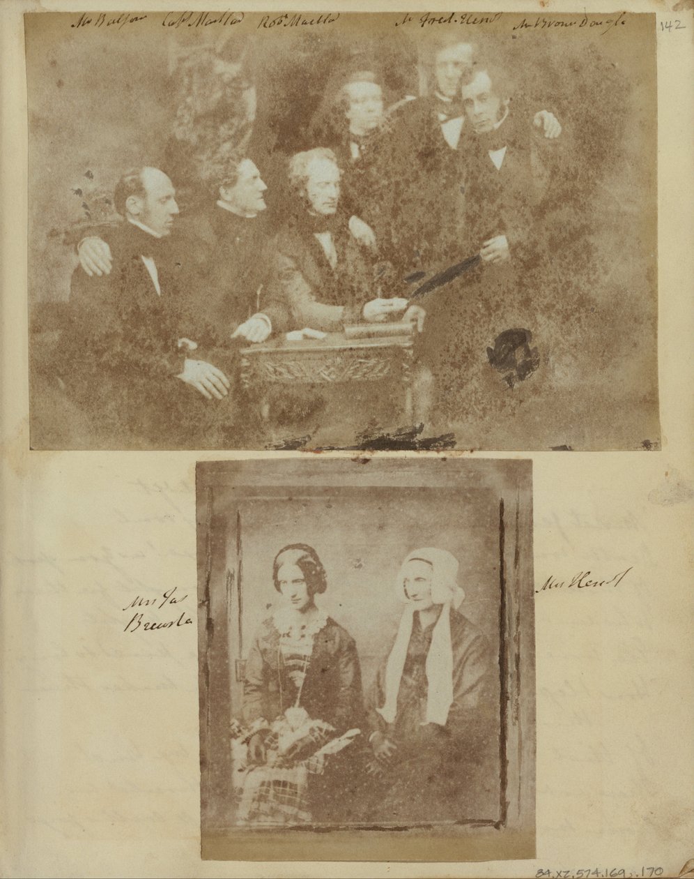 Ismeretlen készítő, brit - Mrs. James Brewster és Mrs. Heriot. alkotó: Unbekannt Unbekannt