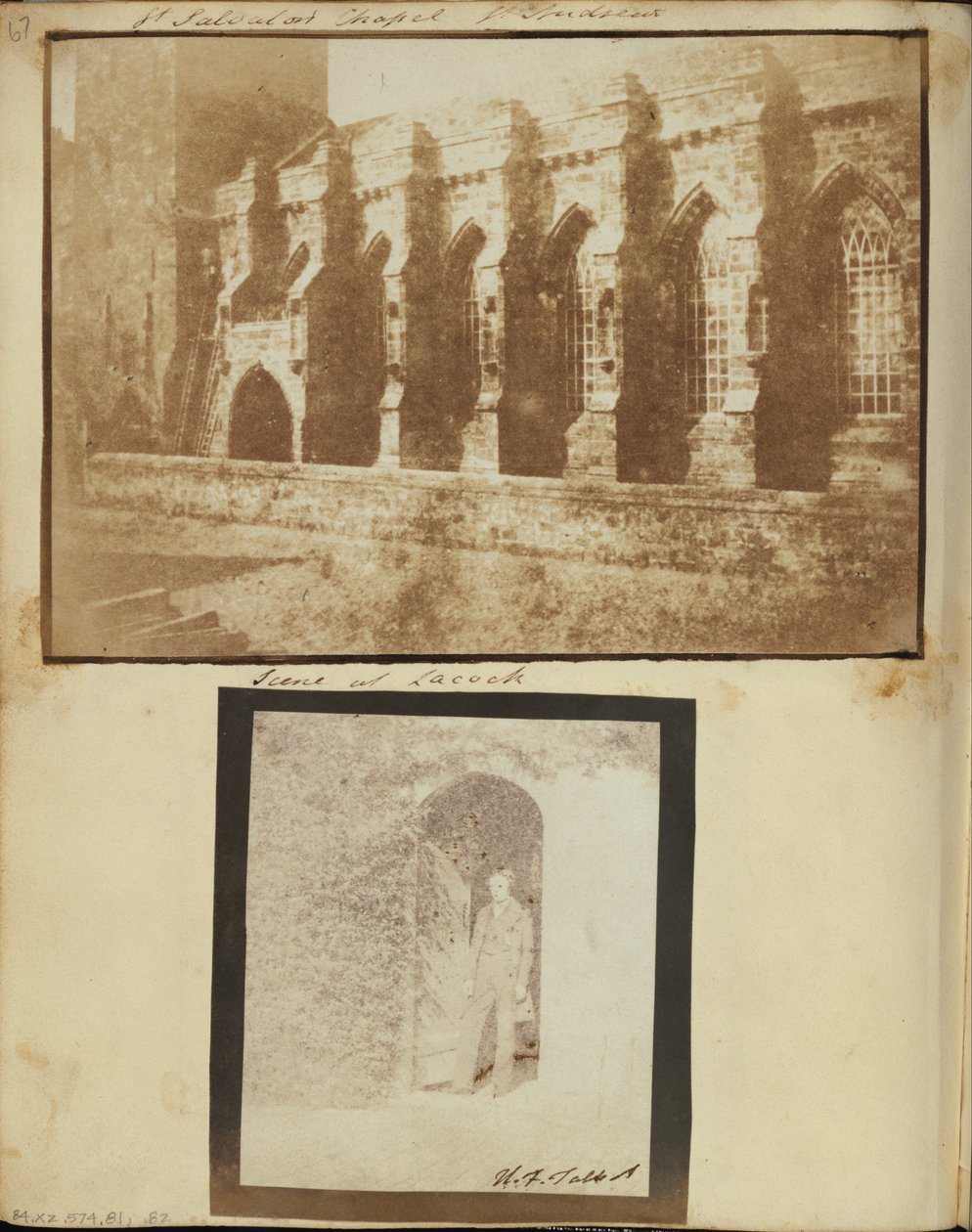 Ismeretlen készítő, brit - St. Salvators College Chapel, St. Andrews délnyugatról. alkotó: Unbekannt Unbekannt