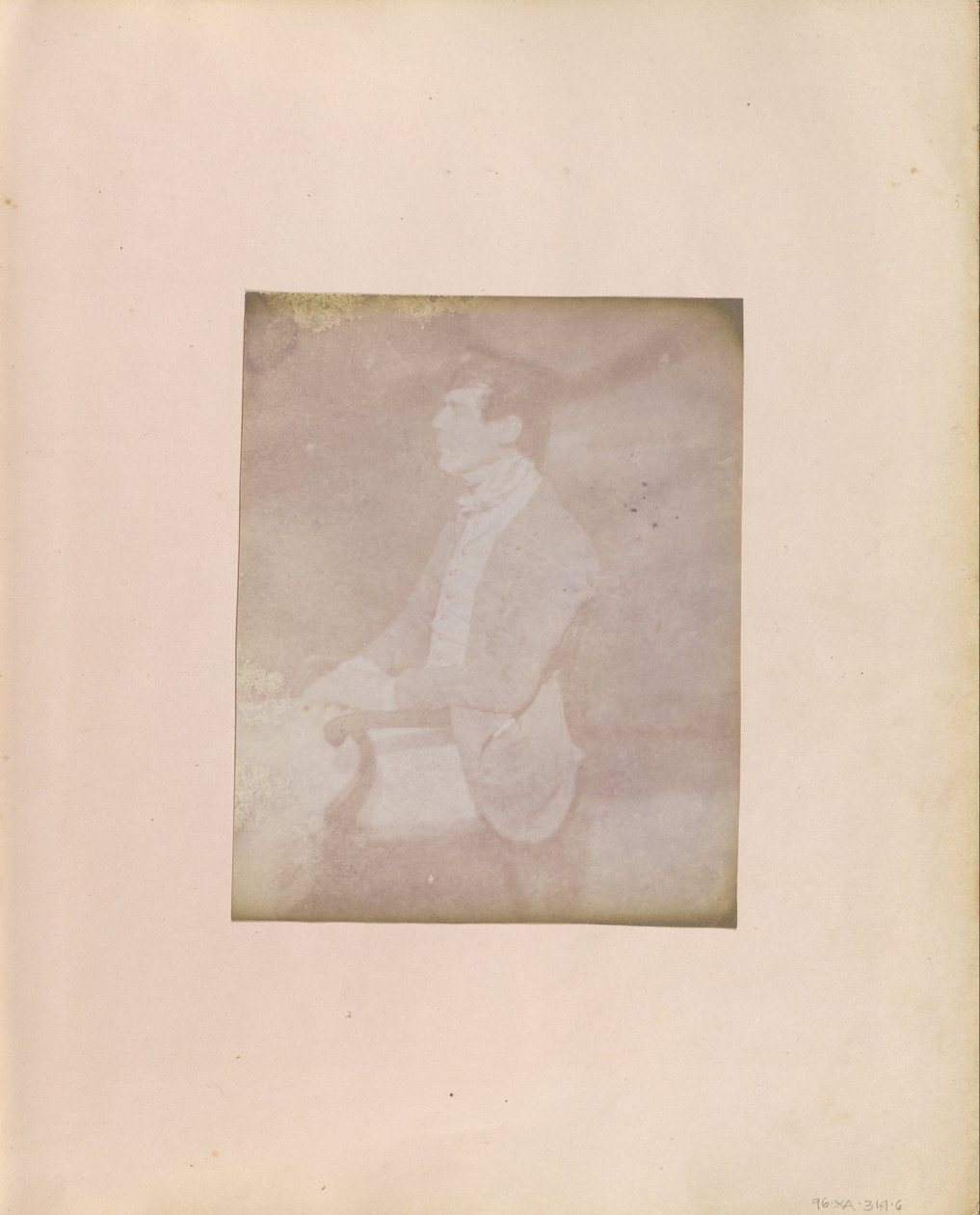 Ismeretlen gyártó, brit, aktív India 1843 körül - (tollas sapkában ülő férfi profilportréja) alkotó: Unbekannt Unbekannt