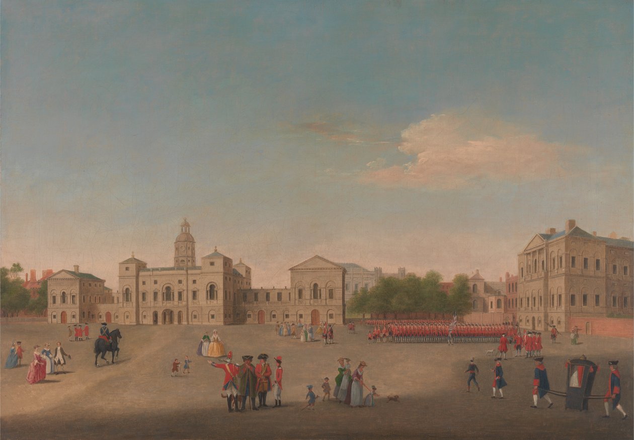 A Horse Guards és a Whitehall kilátása alkotó: Unbekannt Unbekannt