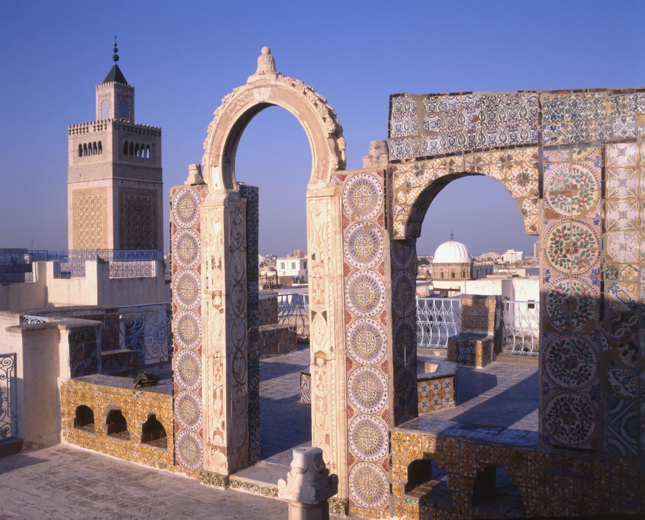 Kilátás Tuniszra a Palais d
