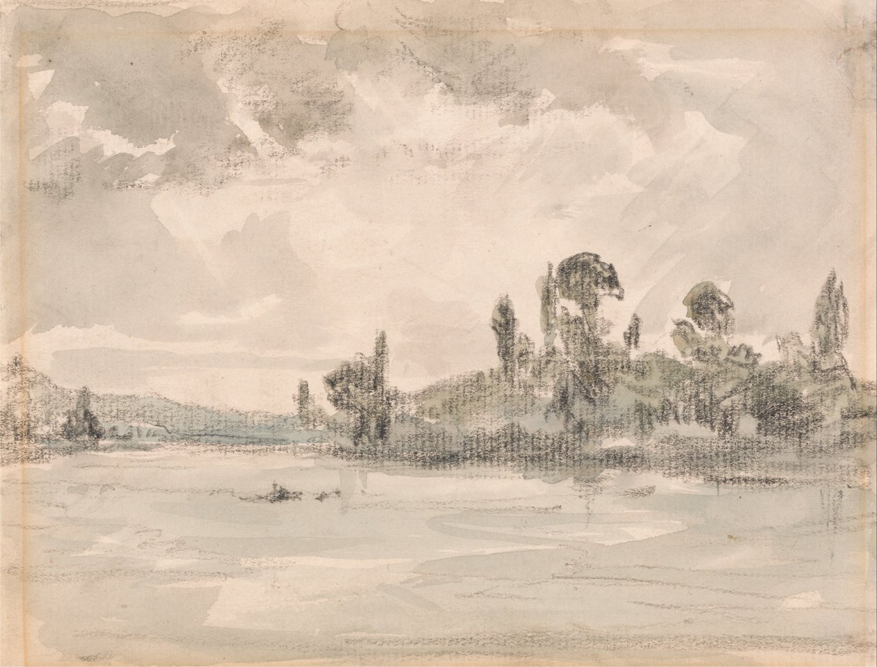 Kilátás a Severn, Worcestershire -re alkotó: Unbekannt Unbekannt