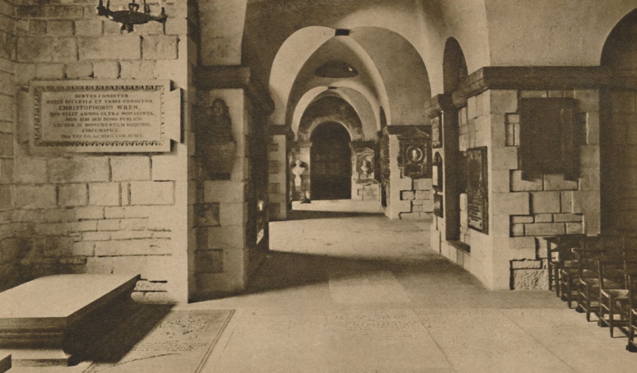 -És a kripta, ahol Anglia leghíresebb fiai közül sokan el vannak temetve, 1935. alkotó: Unbekannt