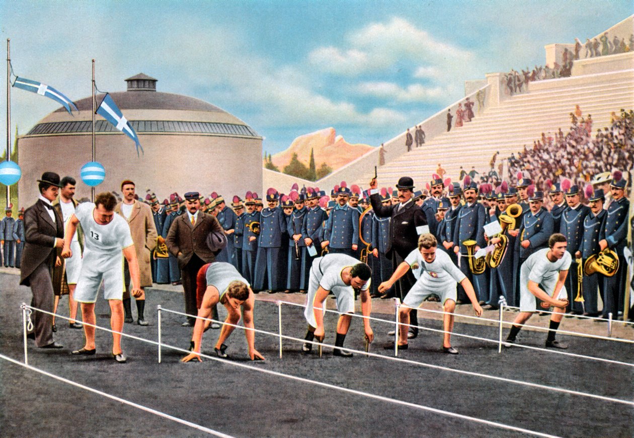 100 méteres sprint az olimpiai játékokon, Athén, 1896, 1936 alkotó: Unbekannt