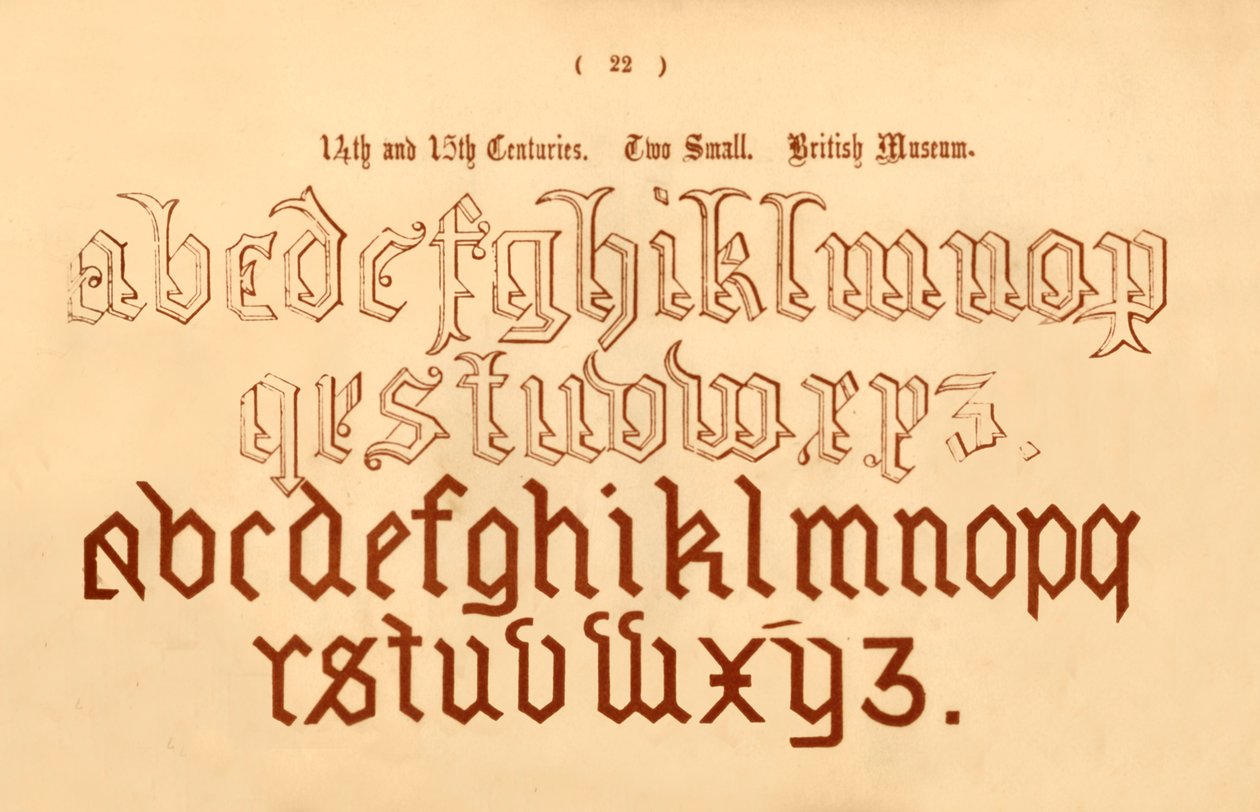 14. és 15. század. Két kicsi. British Museum, 1862 alkotó: Unbekannt