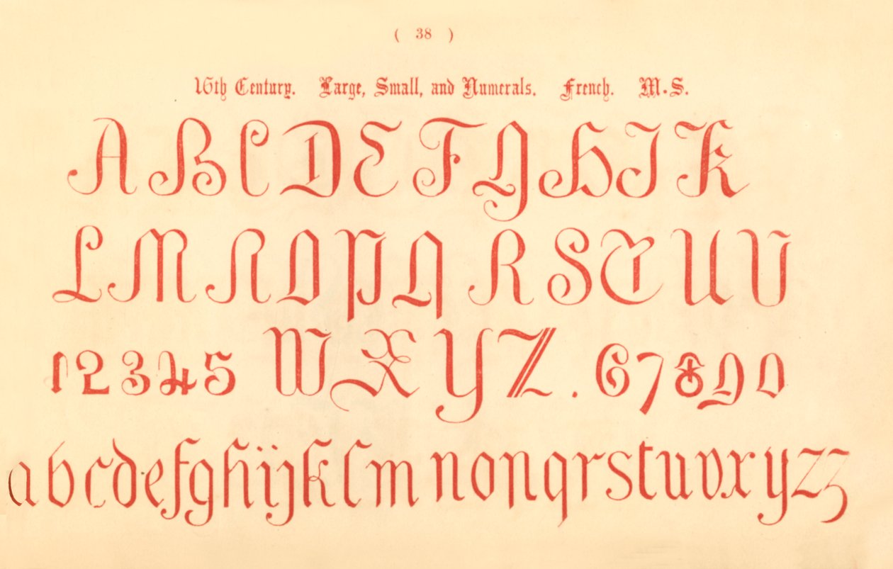 16. század. Nagy, kicsi és számok. Francia. MS., 1862 alkotó: Unbekannt