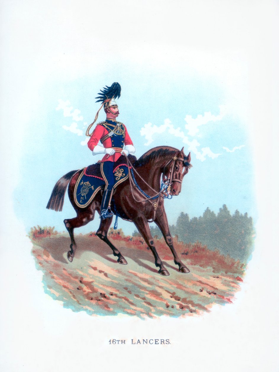 16th Lancers, 1890 alkotó: Unbekannt