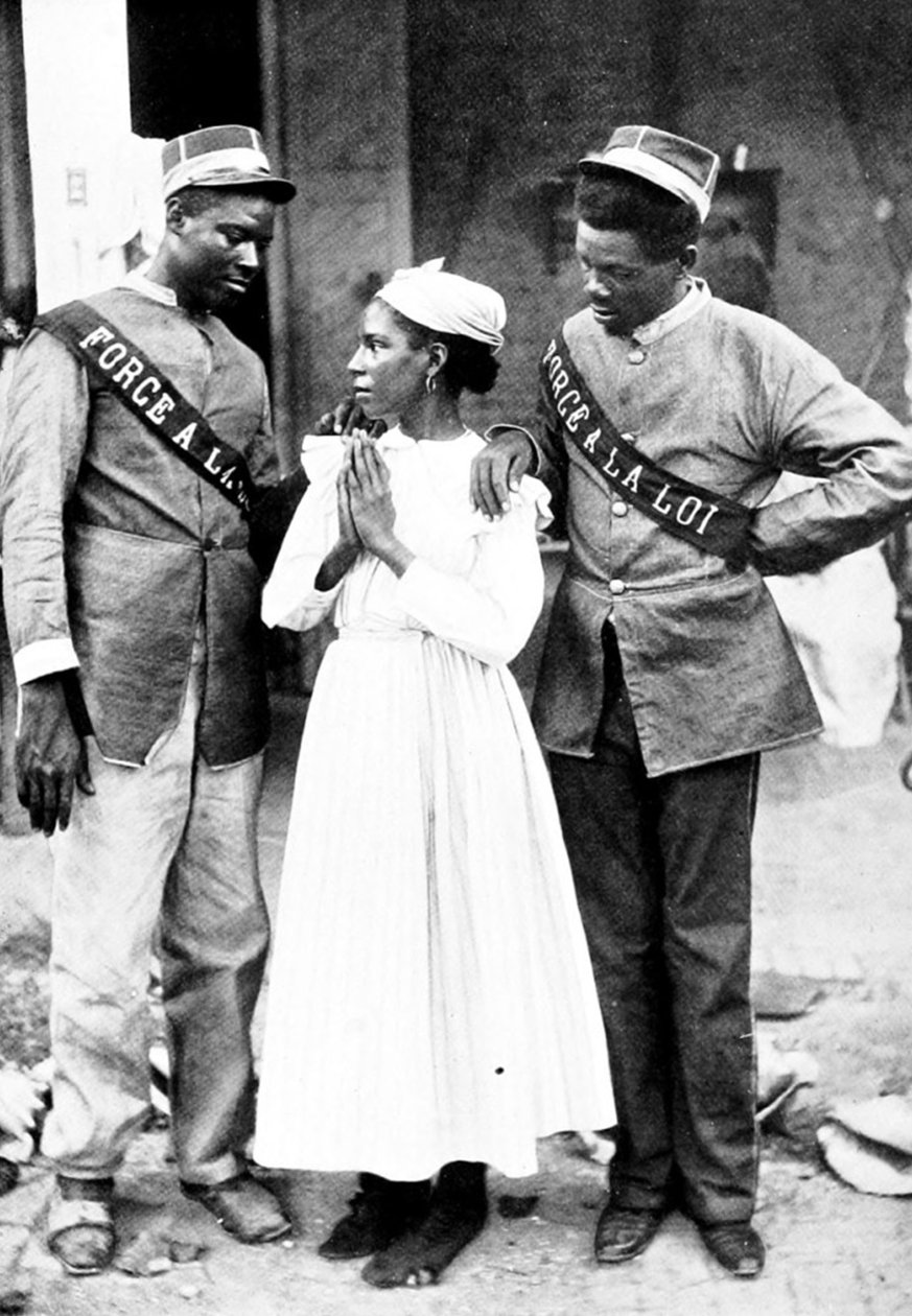 19369N HAITI A haiti rendőrség az 1917-es amerikai megszállás előtt alkotó: Unbekannt