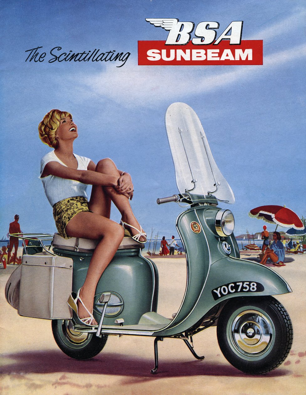 1964-es BSA Sunbeam robogó prospektus. alkotó: Unbekannt