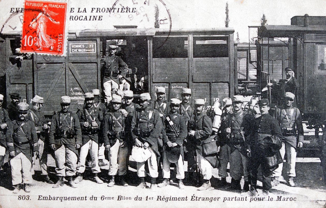 1. ezred francia idegenlégió, Marokkó, 1911 alkotó: Unbekannt