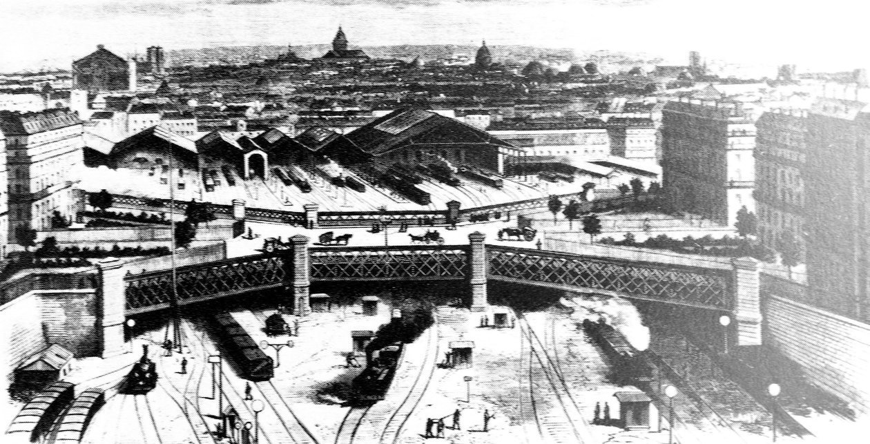 2295 Gare St Lazare Párizsban az 1900-as archívumban alkotó: Unbekannt