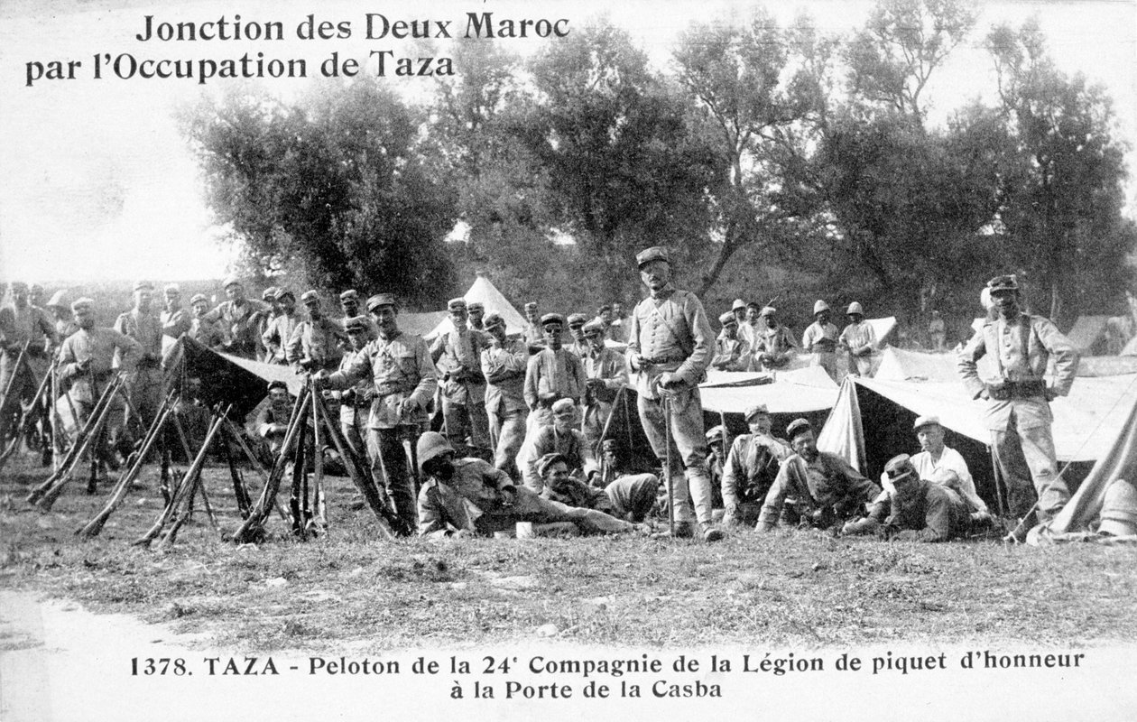 A Francia Idegenlégió 24. százada, Taza, Marokkó, 1904 alkotó: Unbekannt