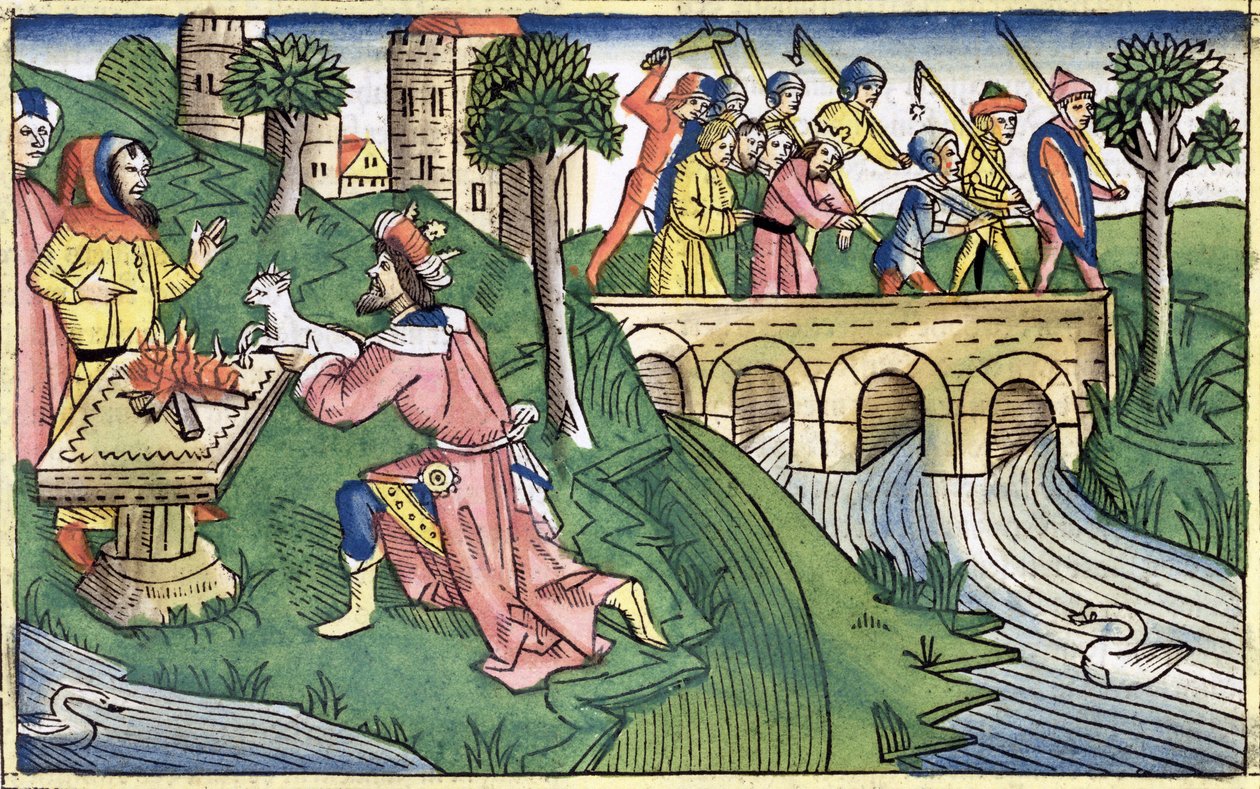 2Kir 16:9-16: Damaszkusz népe fogságba esik alkotó: Unbekannt