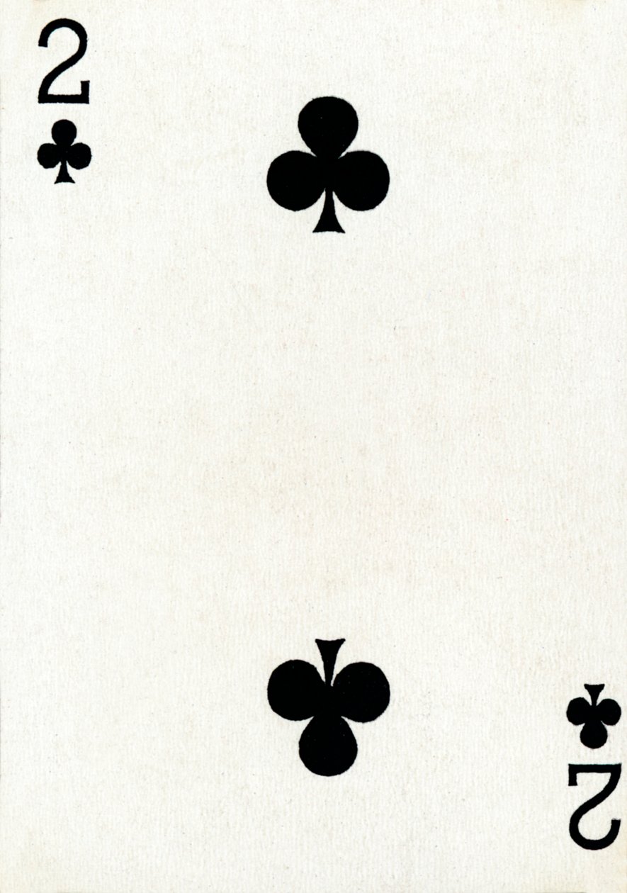 2 klub a Goodall & Son Ltd. kártyapaklijából, c1940 alkotó: Unbekannt