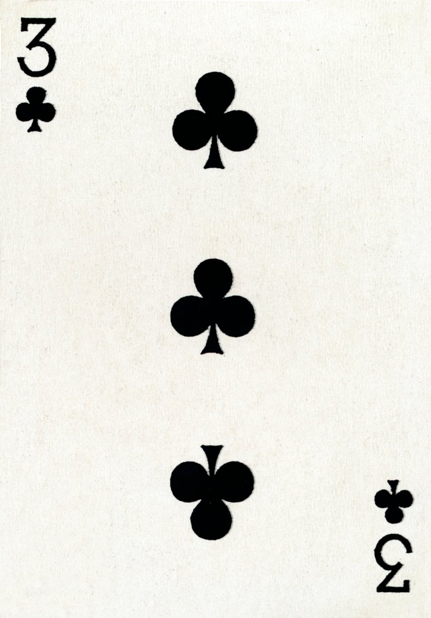 3 klub a Goodall & Son Ltd. kártyapaklijából, 1940 alkotó: Unbekannt