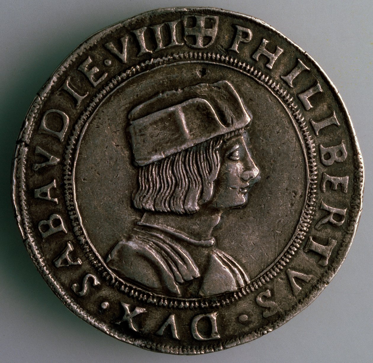 4-Teszton. Savoyai Hercegség, Olaszország, Előlap: II. Philibert, Savoyai herceg, 1497-1504 alkotó: Unbekannt