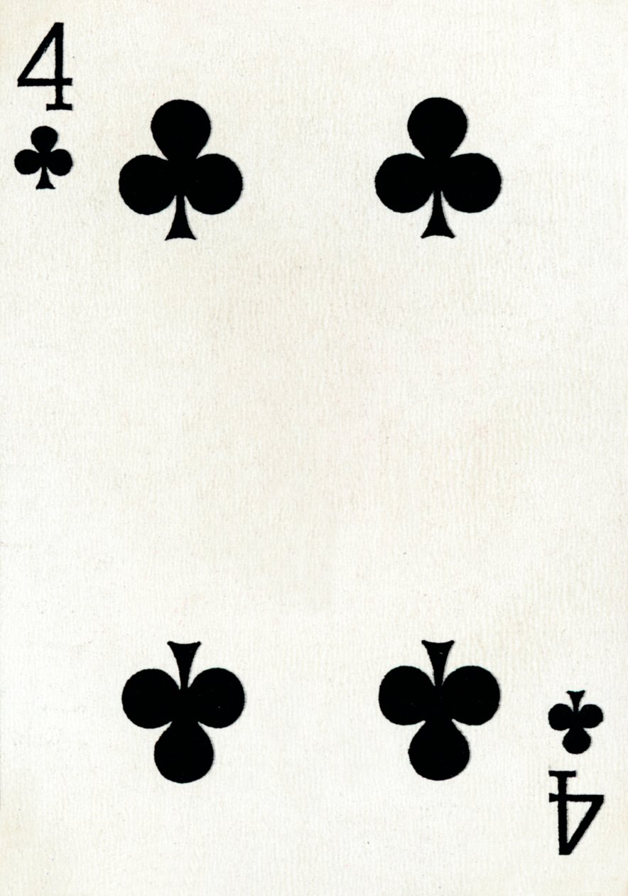 4 klub a Goodall & Son Ltd. kártyapaklijából, 1940 alkotó: Unbekannt