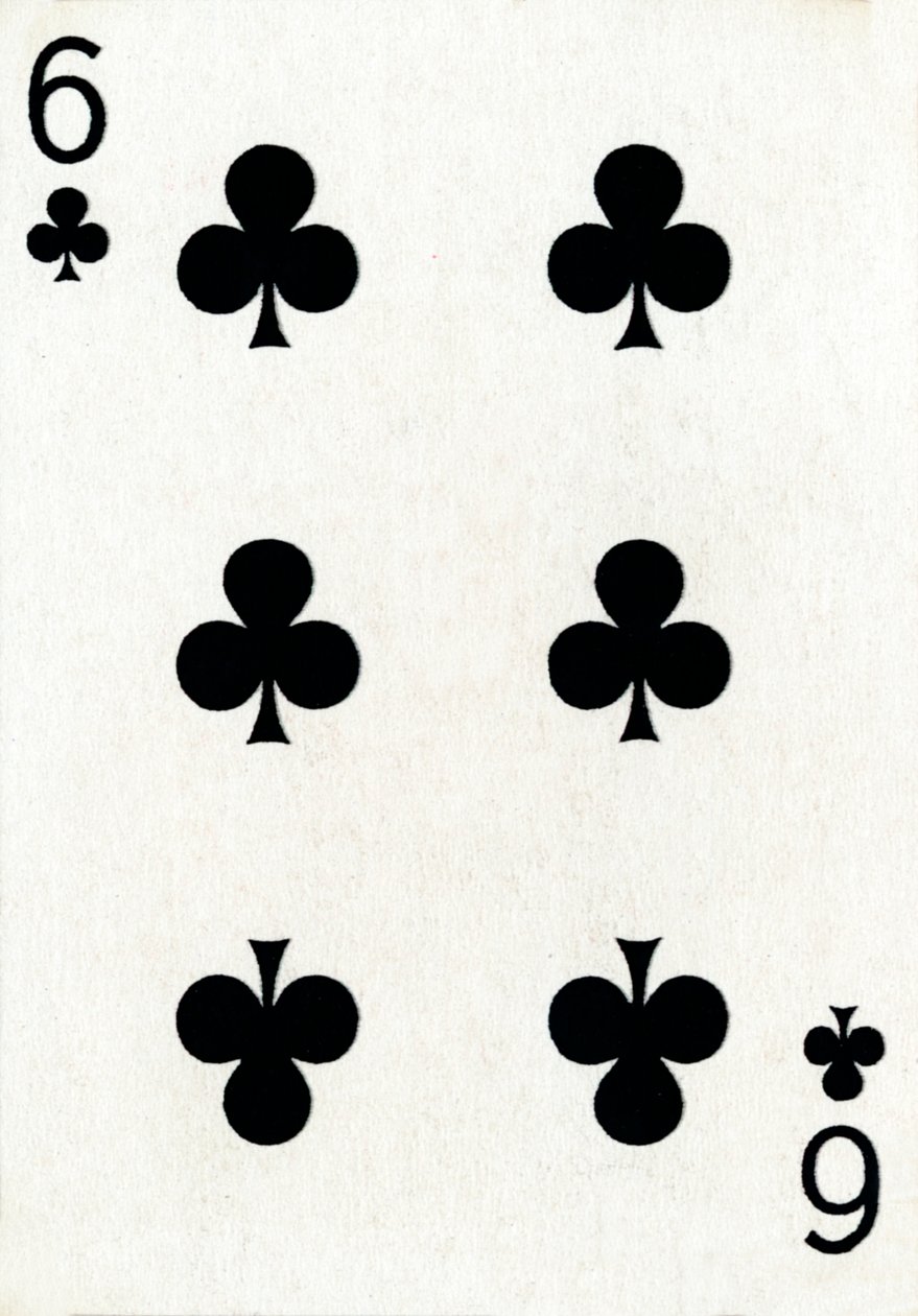 6 klub a Goodall & Son Ltd. kártyapaklijából, 1940 alkotó: Unbekannt