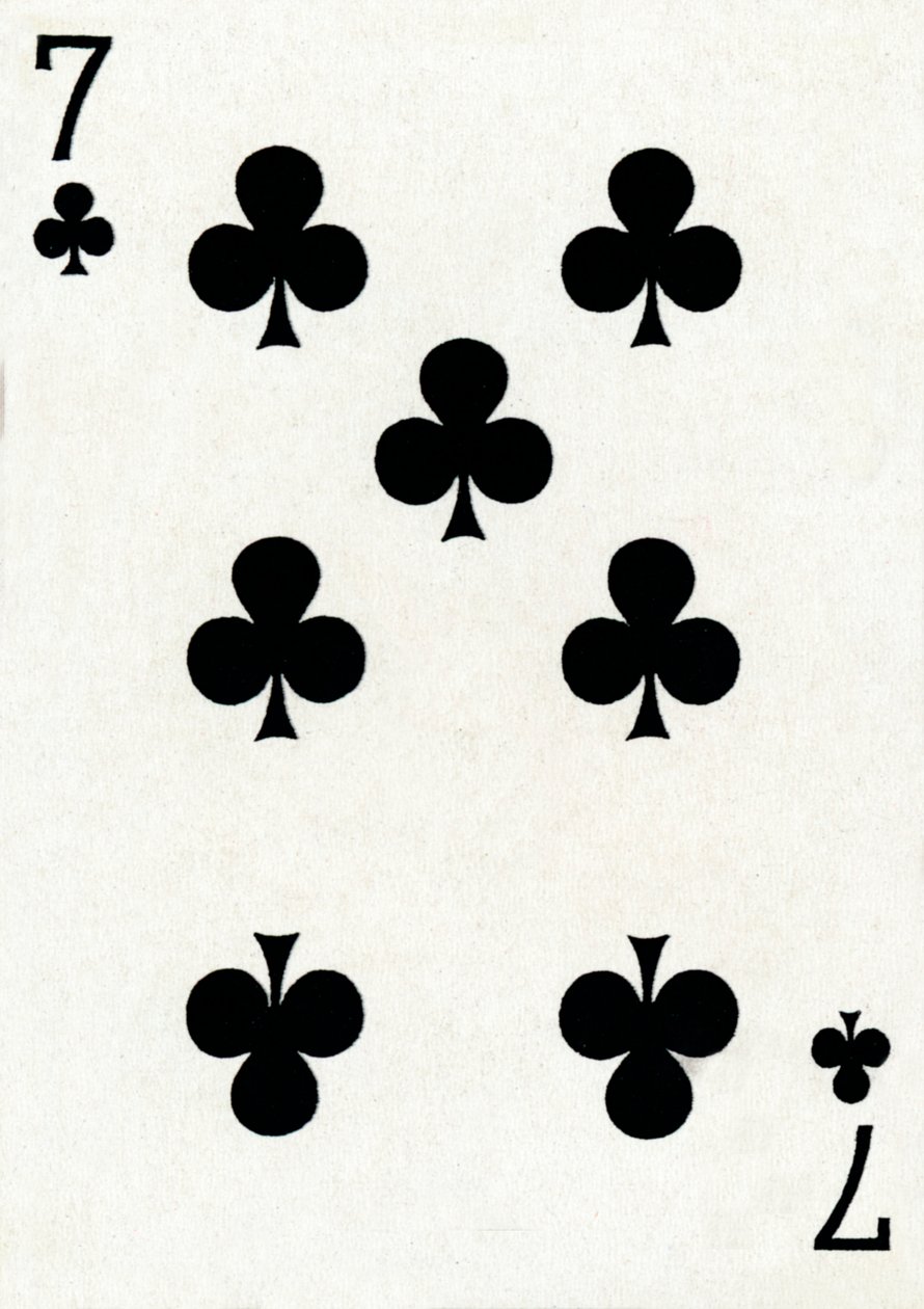 7 klub a Goodall & Son Ltd. kártyapaklijából, 1940 alkotó: Unbekannt