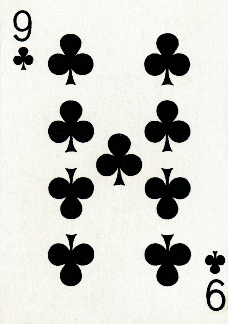9 klub a Goodall & Son Ltd. kártyapaklijából, 1940 alkotó: Unbekannt