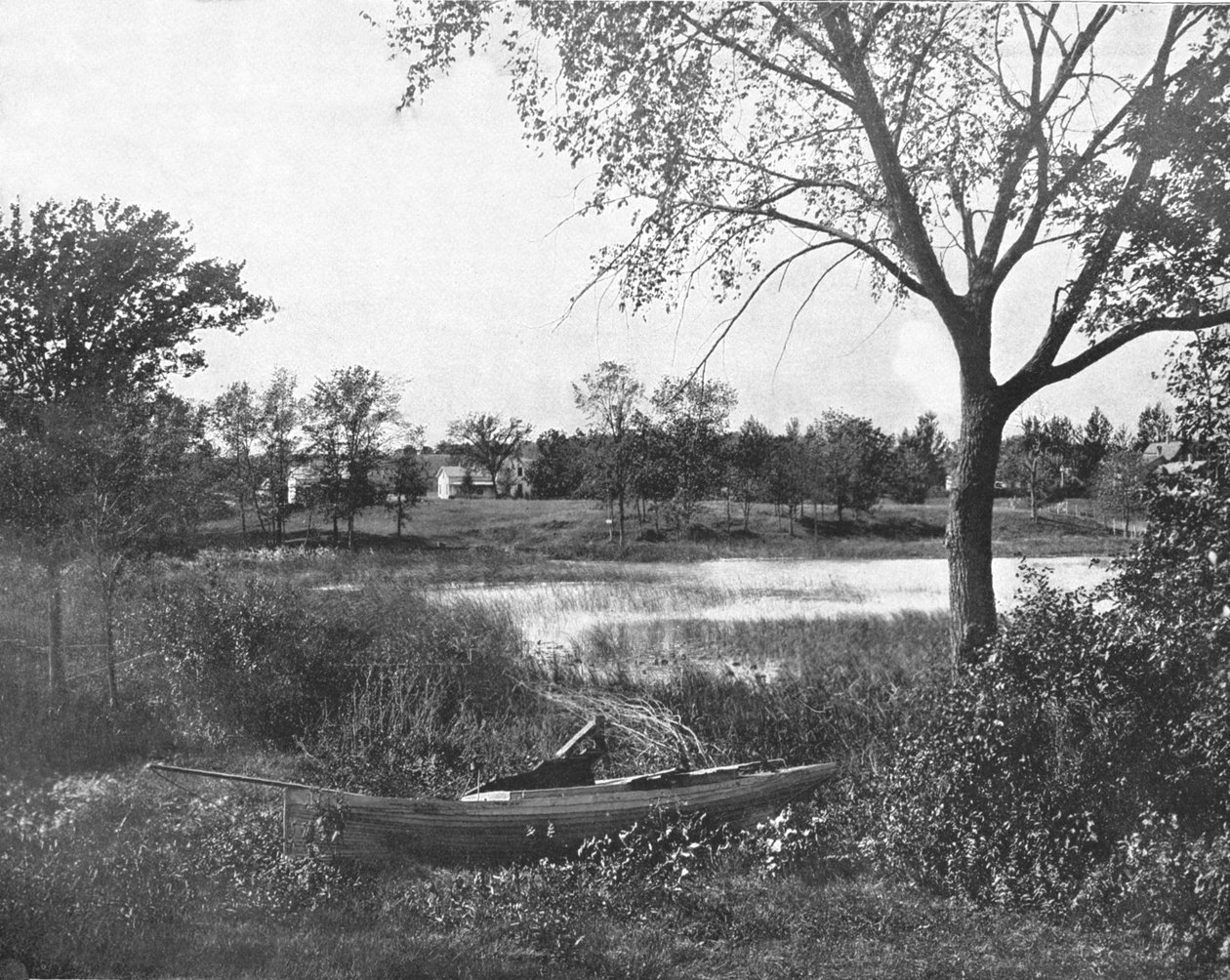 A Bay in Lac la Belle, Oconomowoc, Wisconsin, USA, 1900 körül. alkotó: Unbekannt