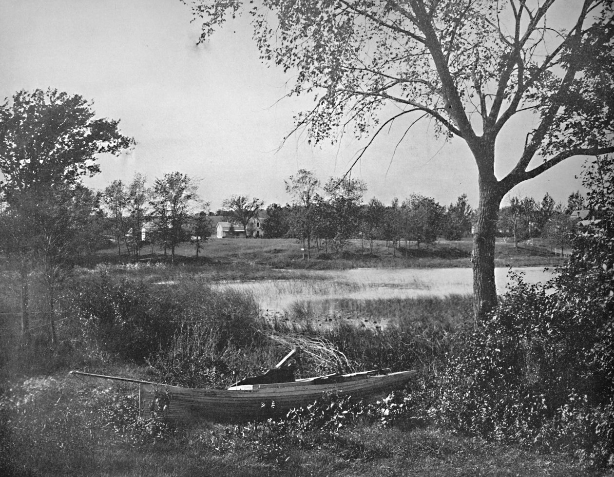 Egy öböl Lac la Belle-ben, Oconomowoc, 1897. alkotó: Unbekannt