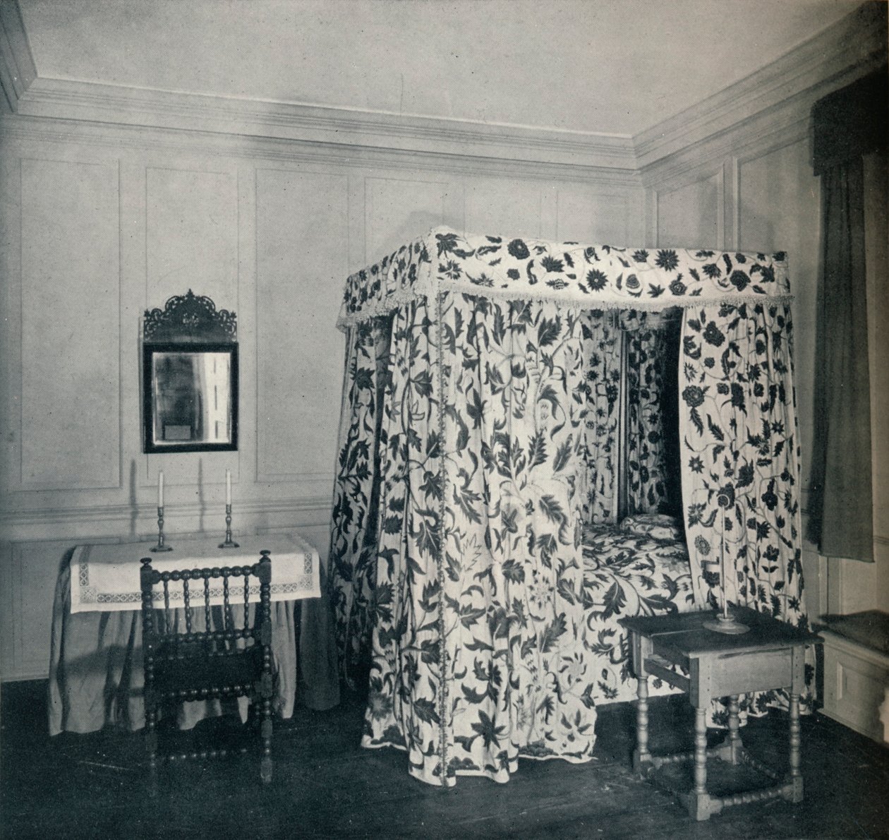 Egy hálószoba Nicholas Sewall őrnagy házából, a Secretarynál, 1930 alkotó: Unbekannt