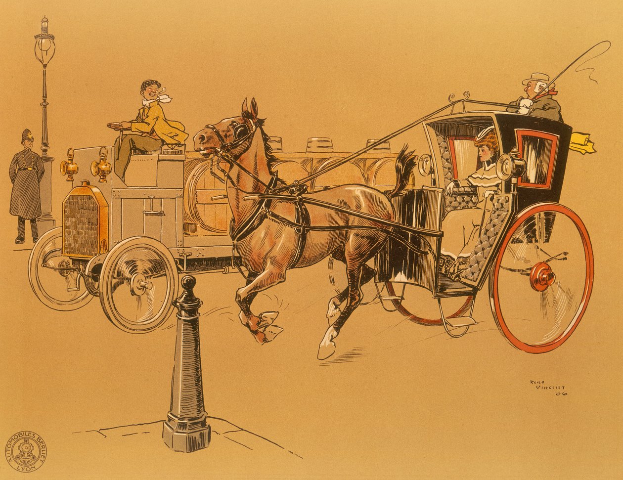Egy Berliet teherautó, 1906 alkotó: Unbekannt