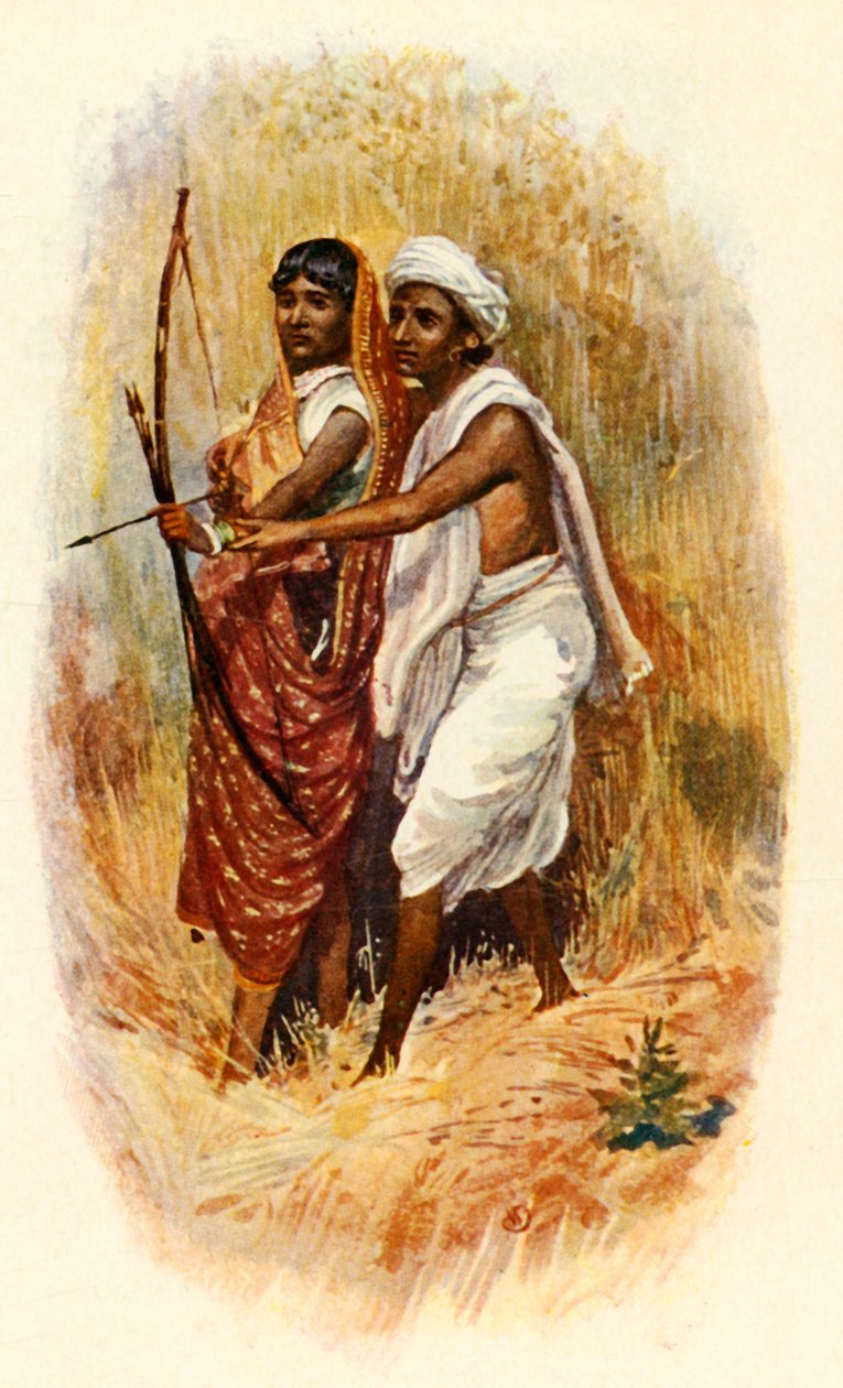 Egy Bhil pár, 1910. alkotó: Unbekannt