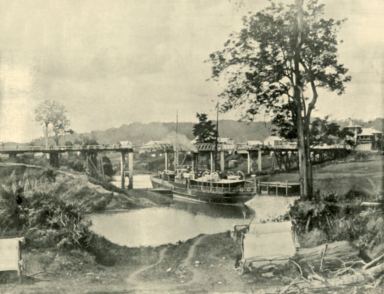 Egy híd Lismore-ban, 1901. alkotó: Unbekannt