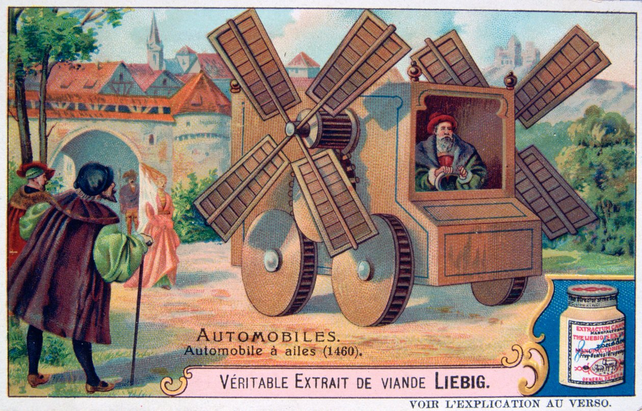 Egy autó pengékkel, 1460, c1900 alkotó: Unbekannt