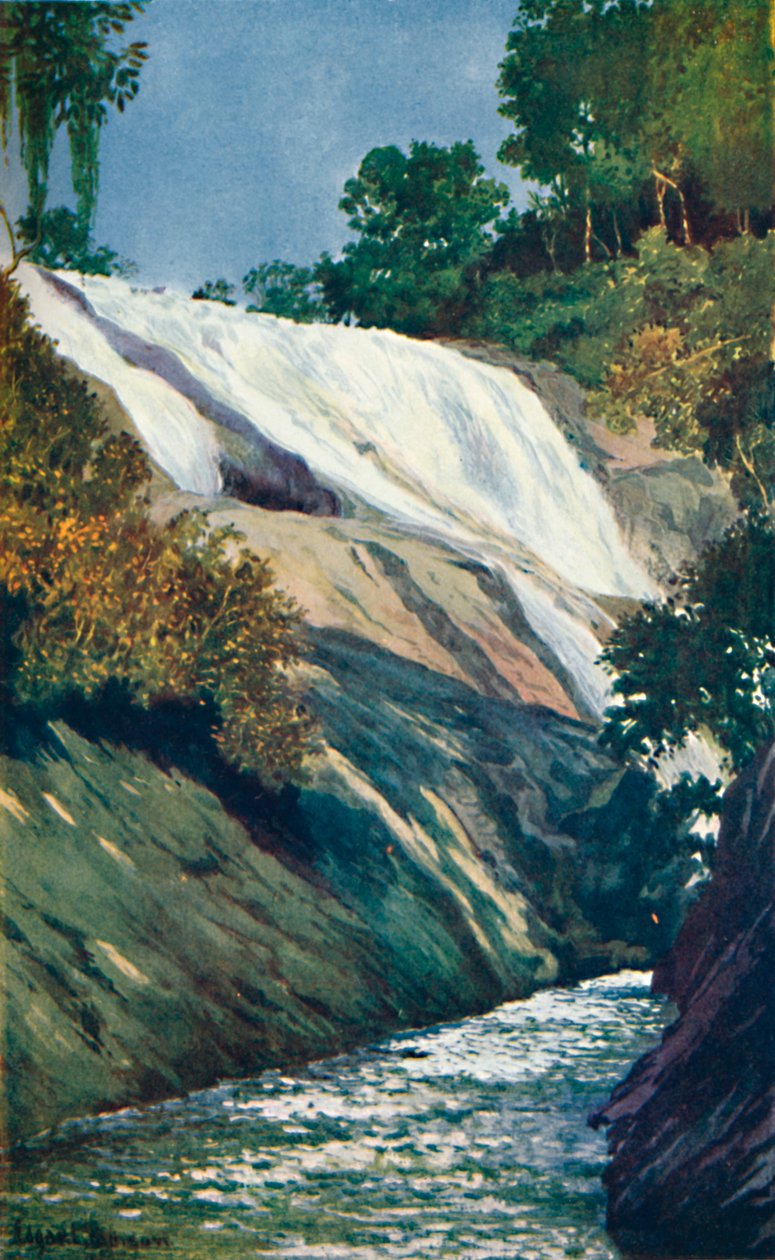 A kaszkád Tijucába, Rio, 1914 alkotó: Unbekannt