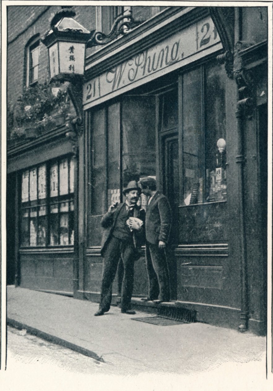 Egy kínai bolt, Limehouse, London, 1900 1901 alkotó: Unbekannt