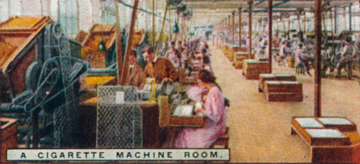 Egy cigarettagépterem, 1926 alkotó: Unbekannt