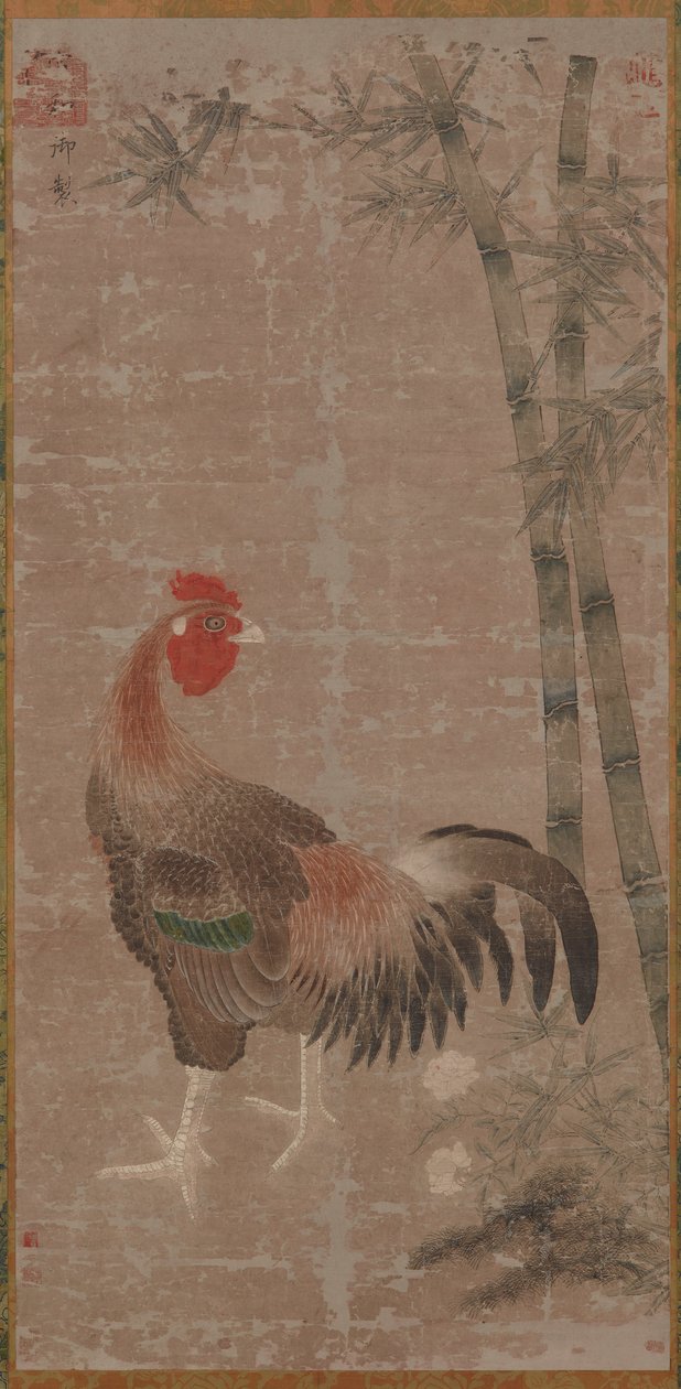 Kakas és bambuszok, Ming-dinasztia, kb. 1105-1135. alkotó: Unbekannt