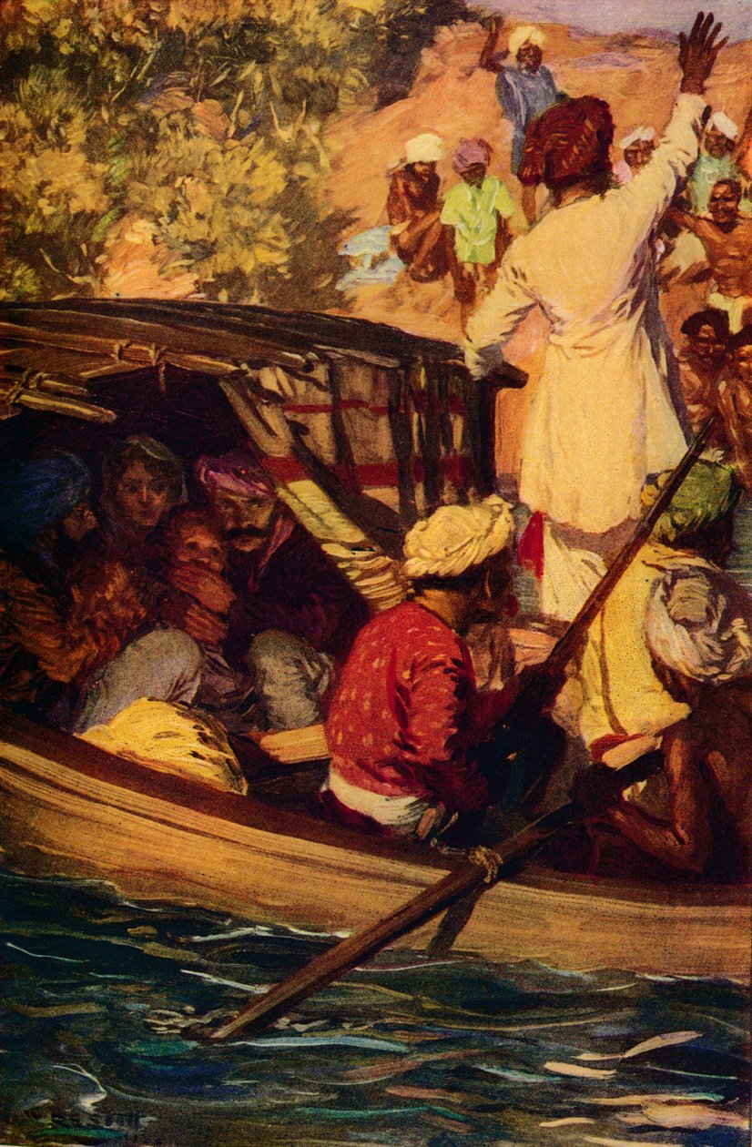Egy kritikus pillanat, c1857 c1912 alkotó: Unbekannt
