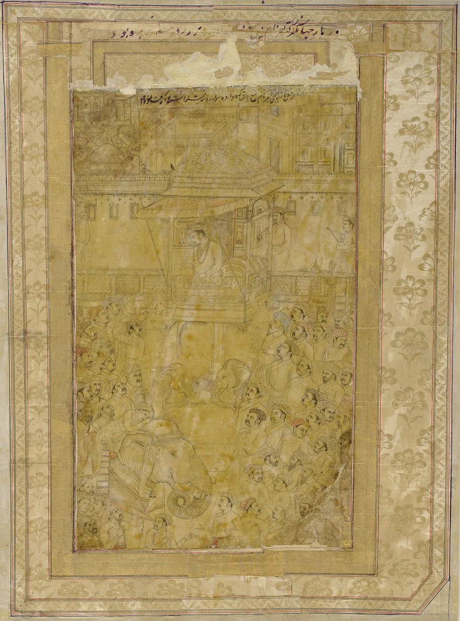 A jahangir-i Darbar, 17. század eleje. alkotó: Unbekannt