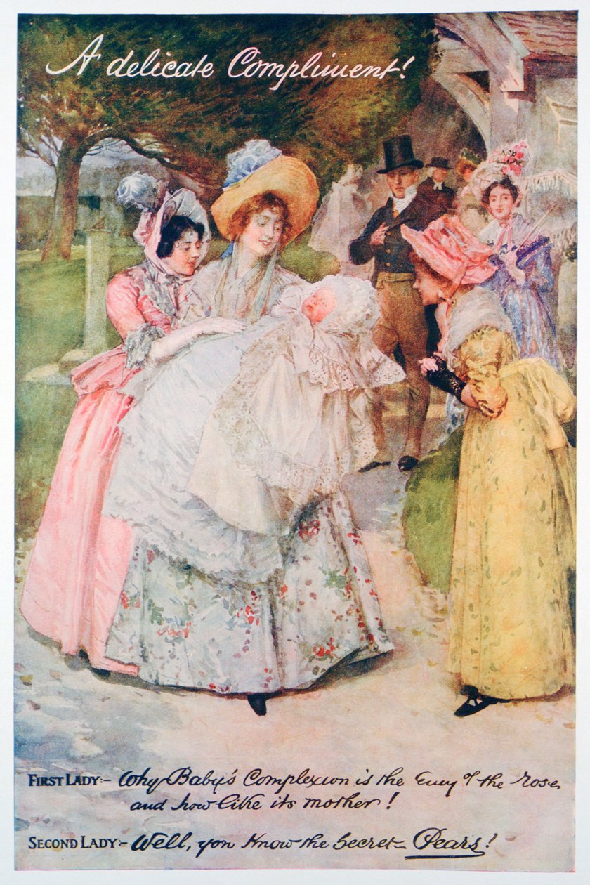 A Delicate Compliment, Pears szappanreklám, 1914. Egy nyomat a Pears Christmas Annualból, 1914 alkotó: Unbekannt