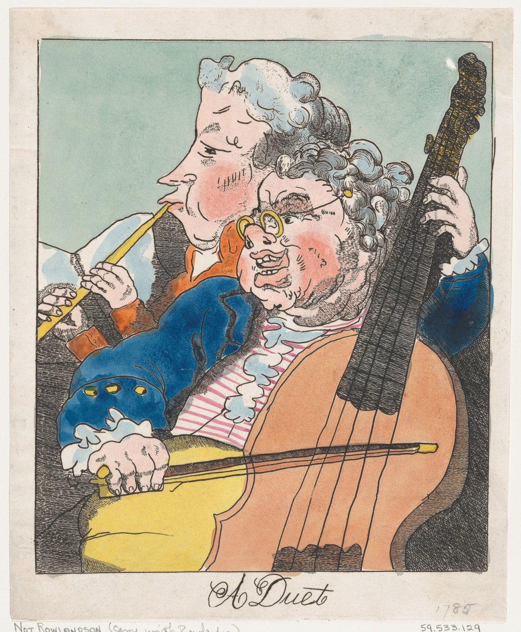 Egy duett, 1785 ., 1785 . alkotó: Unbekannt