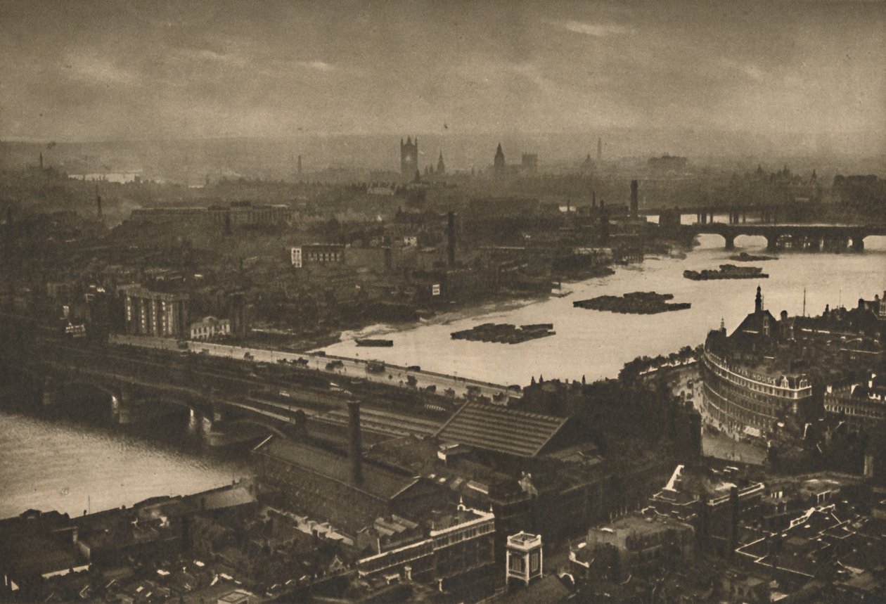 Búcsú pillantás a csodálatos Londonra a Szent Pál-dóm keresztjéről, 1935. alkotó: Unbekannt