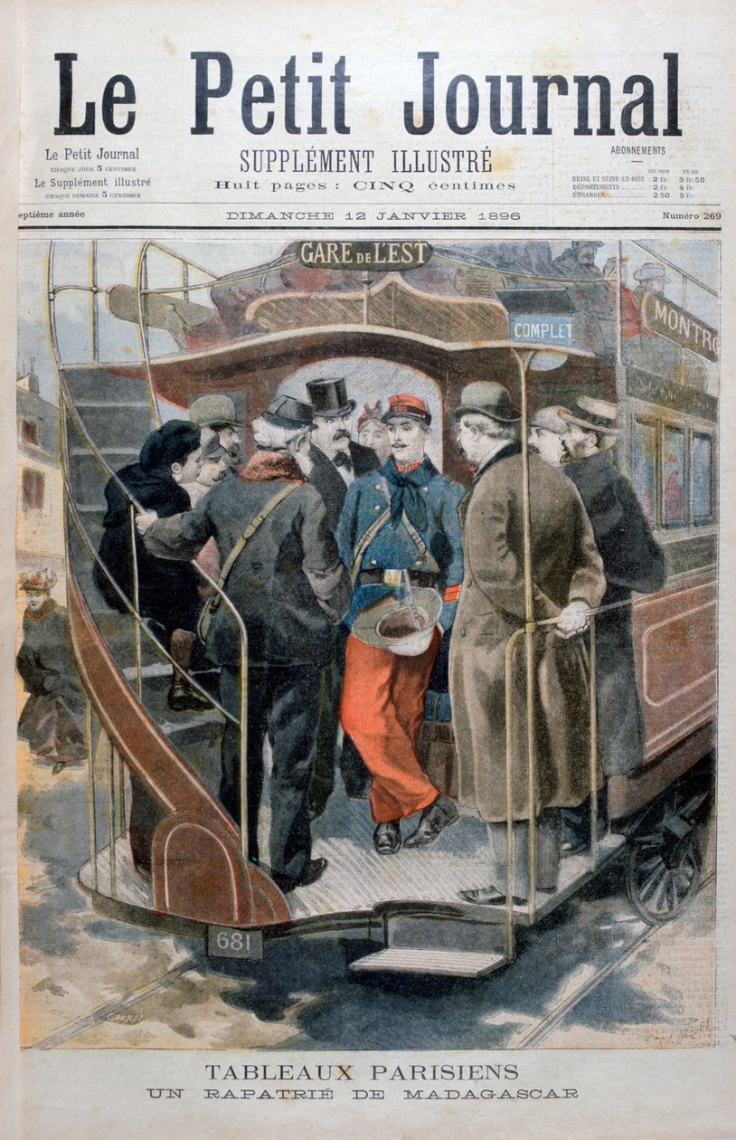 Egy francia katona hazatért Madagaszkárról, 1896 alkotó: Unbekannt