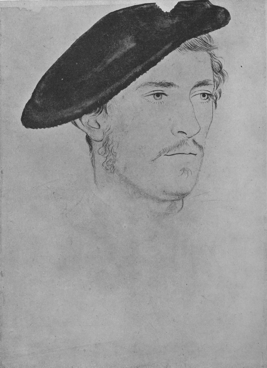 Egy úriember: Ismeretlen, nem Holbein, XVI. század, 1945 alkotó: Unbekannt