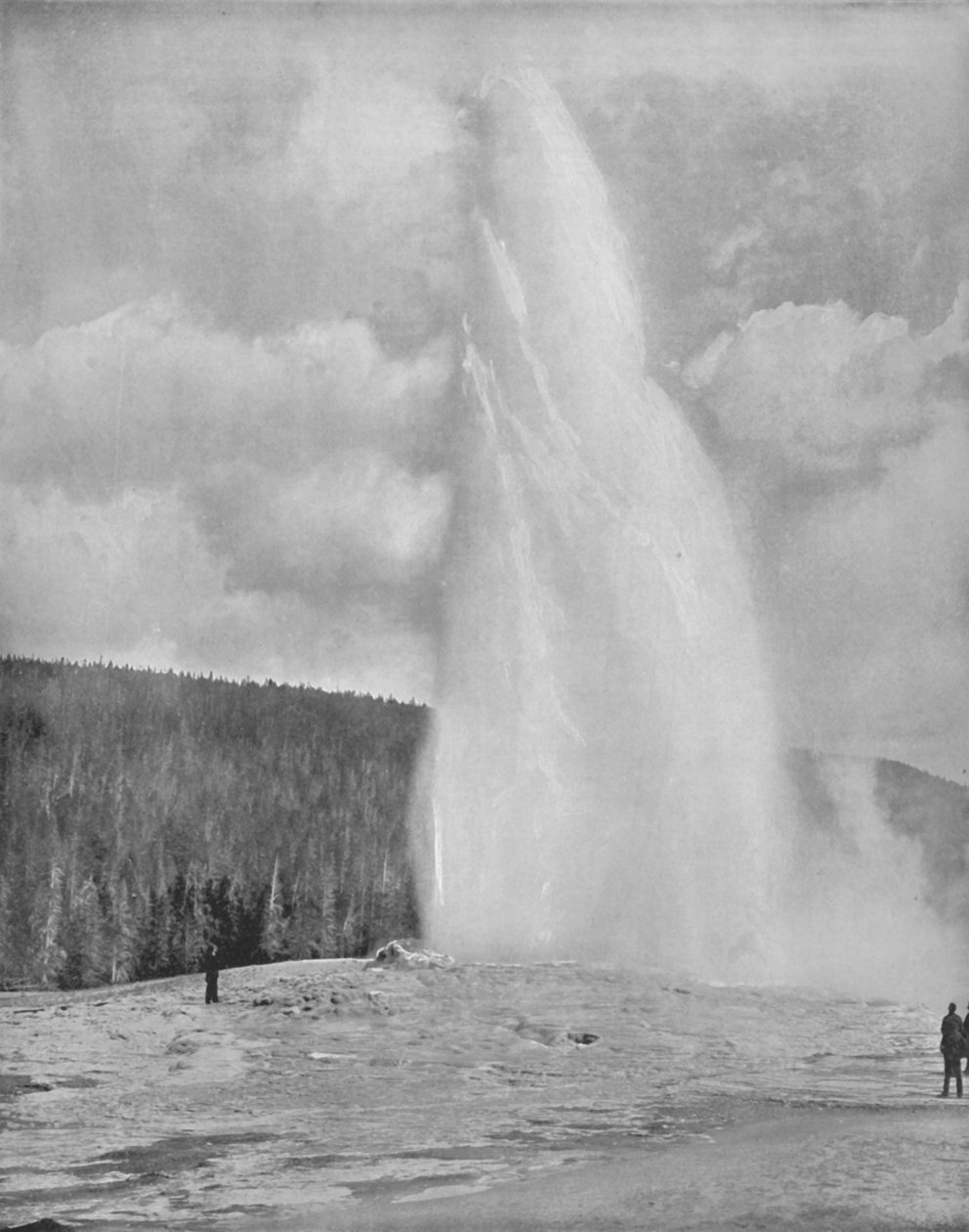 Gejzír a Yellowstone Parkban, 19. század alkotó: Unbekannt
