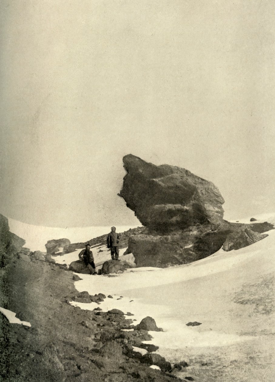Egy Great Kenyte Boulder a téli negyed közelében, 1908, 1909. alkotó: Unbekannt