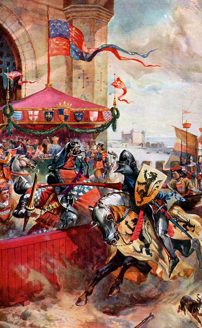 Turna a London Bridge-en, 1390, 1920 alkotó: Unbekannt