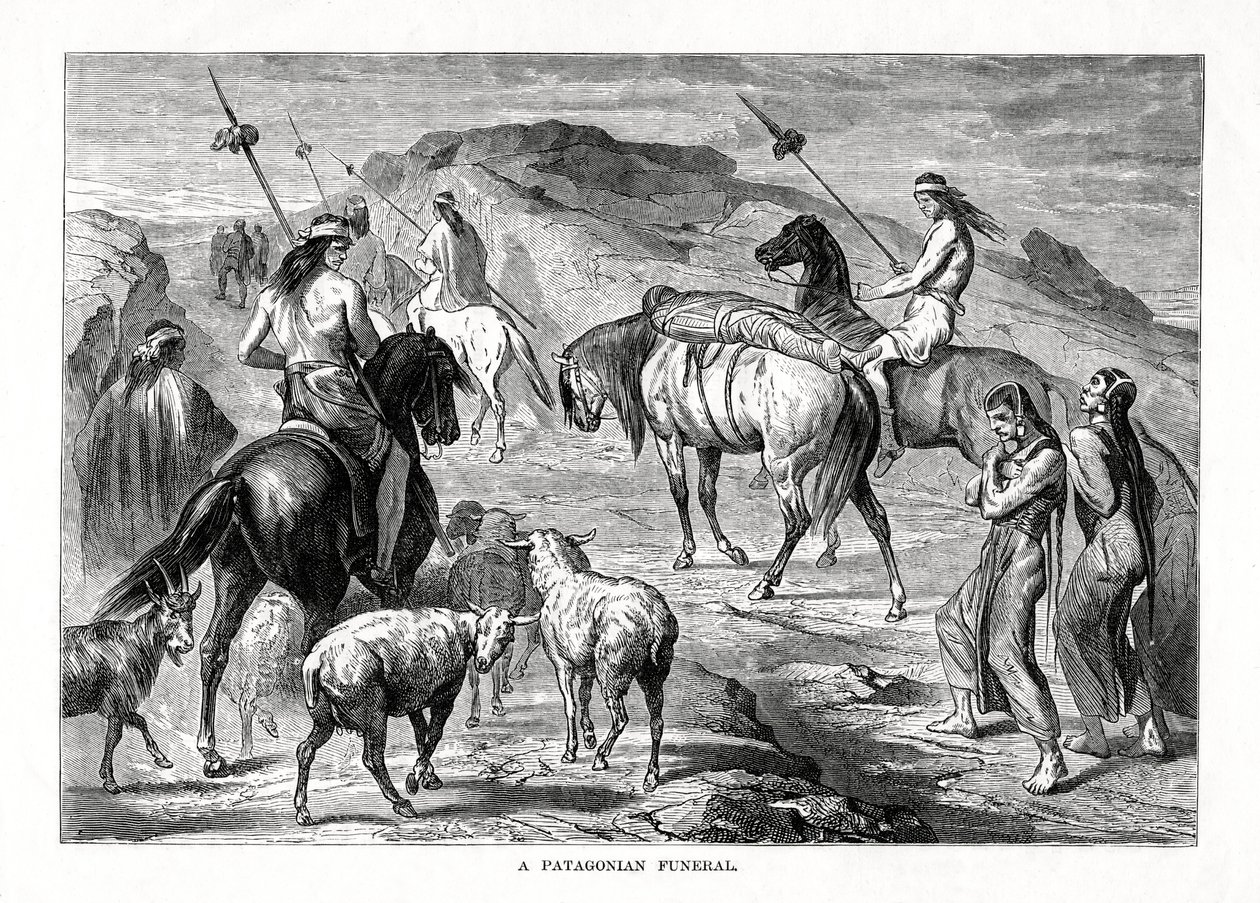Egy patagóniai temetés, 1877 alkotó: Unbekannt