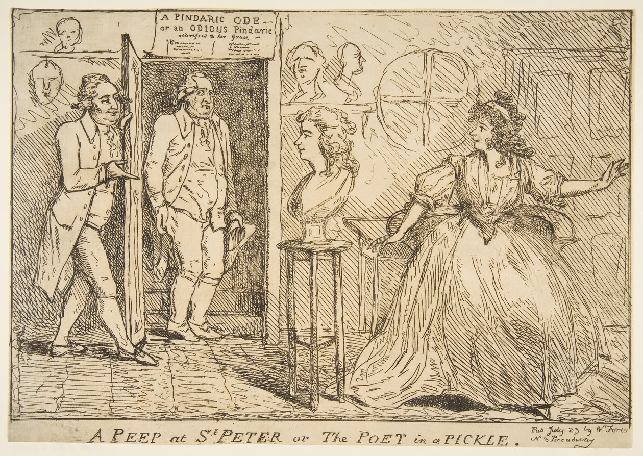 Kukucskálás Szent Péterbe avagy A költő savanyúságban, 1789. július 23. alkotó: Unbekannt