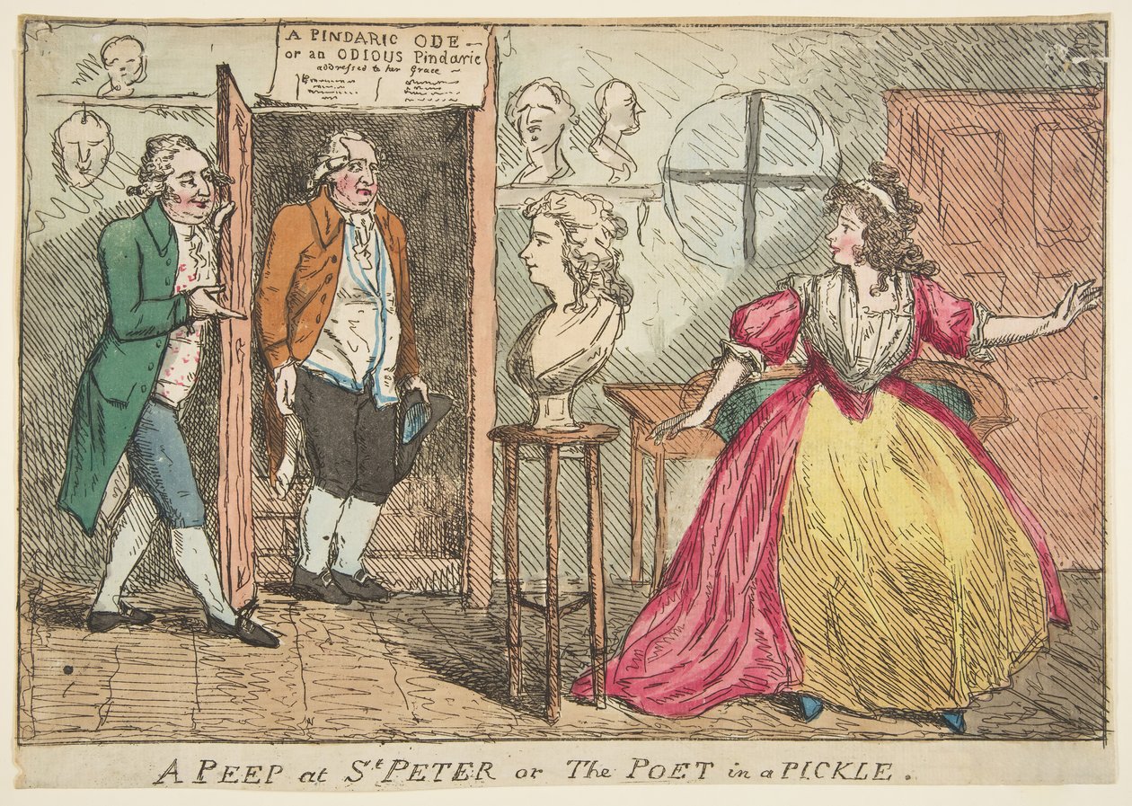 Kukucskálás Szent Péterbe avagy A költő savanyúságban, 1789. július 23. alkotó: Unbekannt